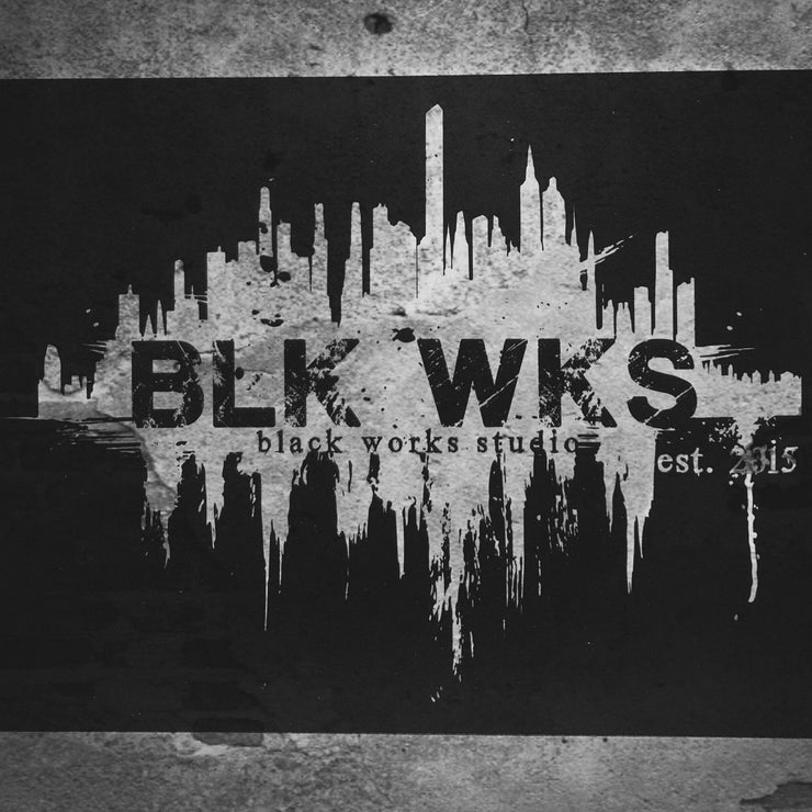 Black Works Studio Wall Sign